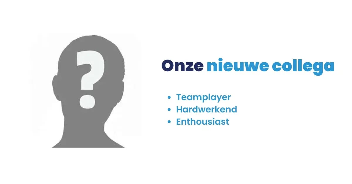 Onze nieuwe collega
