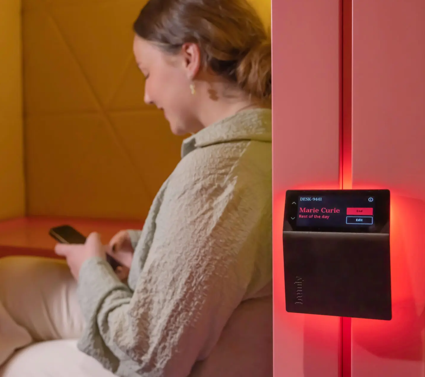 Reserveringsysteem Humly werkplek