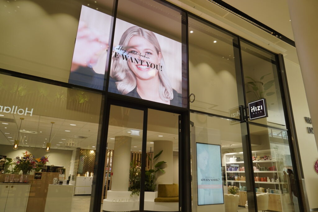 Samsung LED wall en Etalage display