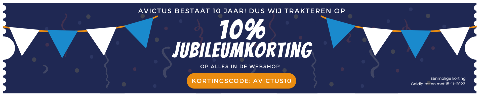 Jubileum korting