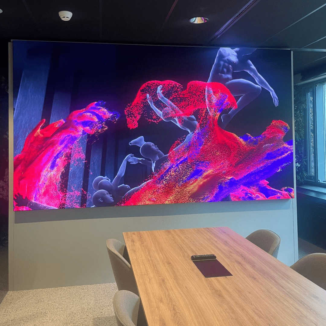 Presentatiescherm vergaderruimte LED video conference