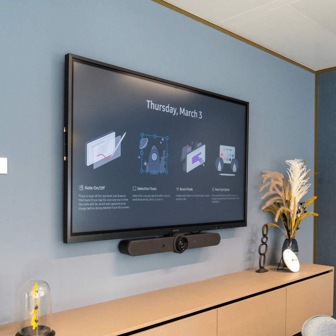 Presentatiescherm vergaderruimte Samsung Flip